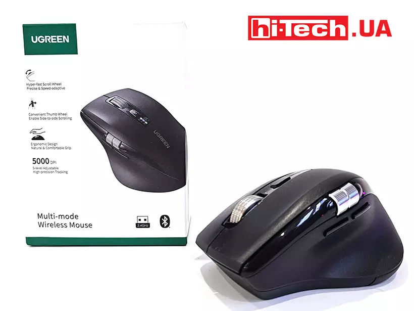 UGreen M751(45792) Dual Mode Wireless Mouse – 2.4GHz & Bluetooth Connectivity - Image 6