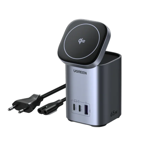 UGREEN 65W Qi2 GaN Multi-Port Desktop Charging Station