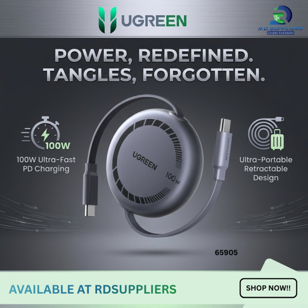 UGREEN 100W Retractable USB-C Cable