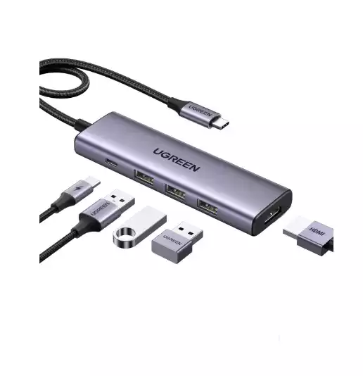 UGREEN USB C Hub 5 in 1 Nepal | Type C Multiport Adapter