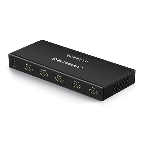 UGREEN 1x4 HDMI Splitter 4K Black for Multi-Screen Display