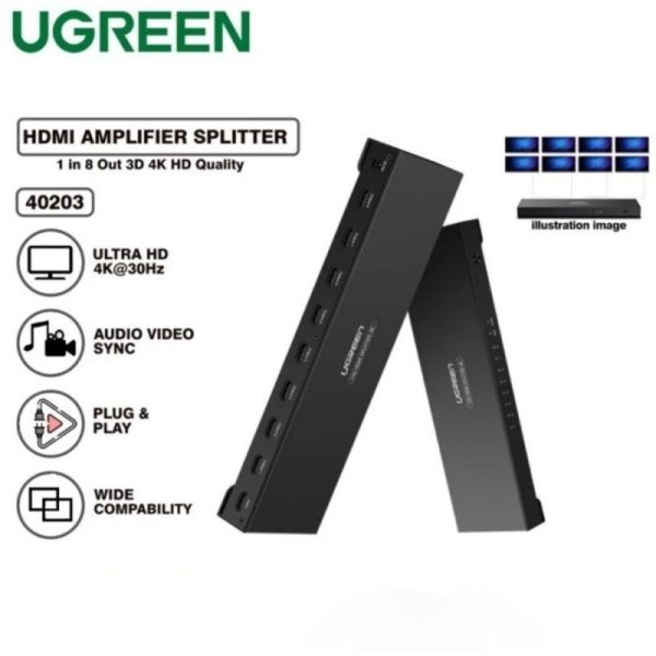 UGREEN HDMI Splitter 1 In 8 Out (40403)