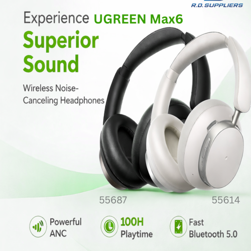 UGREEN HiTune Max6 -48dB Hybrid Active Noise Cancellation feature