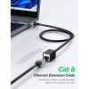 UGREEN Cat6 RJ45 Male to Female Ethernet Extension Cable 1M Black