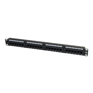 Bolein 24 Port Metal Patch Panel with Cat6A UTP 180 Degree Toolless Keystone Jacks for 10Gbps networking.