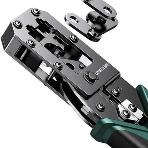 UGREEN 70683 RJ45 Crimping Tool with 8P 6P ports, cable stripper, and cutter functions.