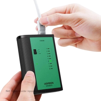 UGREEN 10950 Multifunctional Network and Telephone Cable Tester for RJ45 and RJ11 connections.