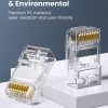 UGREEN Transparent RJ45 Connector PC Material Wear-Resistant