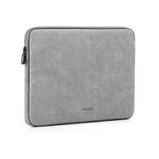 UGREEN 13 to 14 inch shockproof laptop sleeve in gray showing 33cm x 24cm dimensions and slim 2cm thickness.