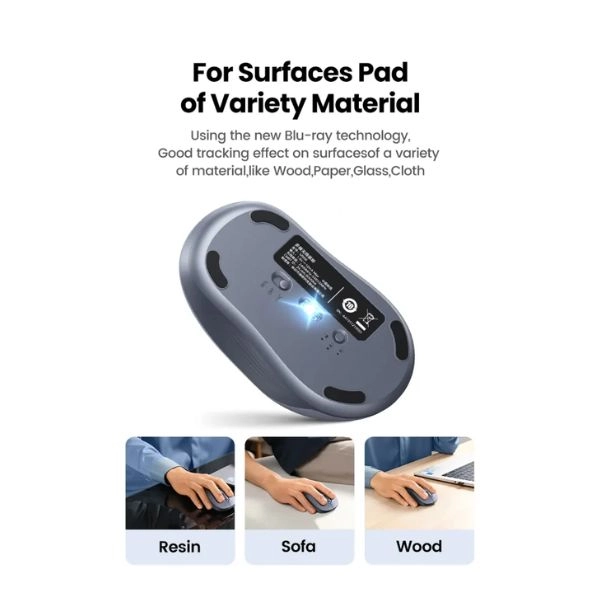 UGREEN mouse bottom sensor blu ray tracking works on wood glass sofa