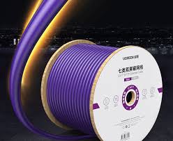 UGREEN Cat7 SSTP Shielded Ethernet Cable Purple Roll for 10Gbps High Speed Networking