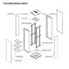 27U-Floor-Standing-Server-Rack-Components-RD-Suppliers 27U Floor Standing Server Rack with 600x1000mm dimensions including cooling fans, PDU, and shelves.