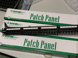 Bolein BLP-2724-C6 24 Port Cat6 UTP 1U 19-inch Rack Mount Patch Panel with numbered ports and labeling areas.