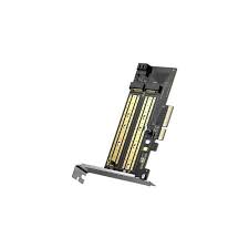 Professional M.2 NVMe to PCIe x4 expansion card for desktop PC SSD upgrade showing M-Key compatibility.