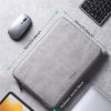 UGREEN 13 to 14 inch shockproof laptop sleeve in gray showing 33cm x 24cm dimensions and slim 2cm thickness.