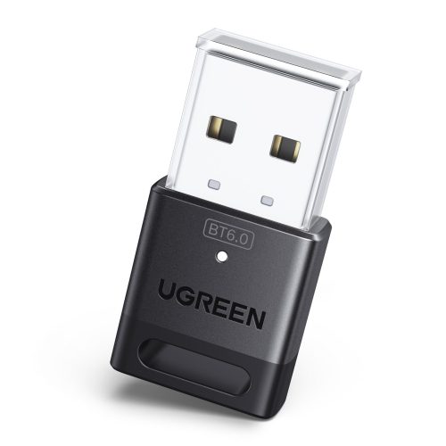 ugreen-cm748-bluetooth-6-0-wide-compatibility UGREEN CM748 Bluetooth 6.0 USB Adapter showing compatibility with keyboards, mice, headphones, speakers, controllers, printers, tablets, earphones on Windows 11, 10, and 8.1 systems.
