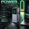 ugreen-25000mah-200w-power-bank banner Ugreen 25000mAh 200W power bank floating over an orange highway background showing the ports and text.