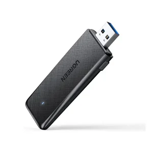 UGREEN AC1300 Dual Band Wireless USB WiFi Adapter showing 1300Mbps dual band 5G and 2.4G receive and transmit capabilities