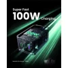 ugreen-nexode-pro-x757-25873-usb-dual-usb-c-11744020673.webp Angular profile view of the premium gray UGREEN Nexode Pro 100W GaN 3-port wall adapter with 2 USB-C and 1 USB-A ports visible.