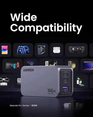 images UGREEN Nexode Pro 100W GaN 3-Port Charger